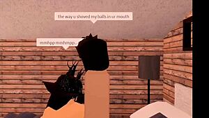 Intense Craving Takes Over While Devouring Her Juicy Ass in Roblox Session