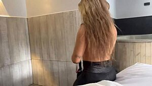 Dad's gone, time to sneak fuck hot stepmom deep?