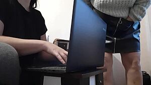 My Sultry Brunette Secretary Ignites Unstoppable Office Masturbation