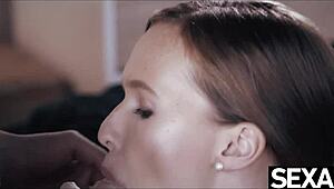 her lover pounds doggystyle those sexy big natural tits swinging wild curvy body muff dive bounce