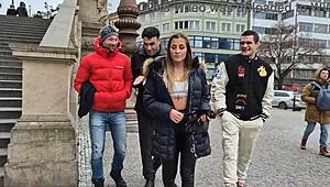 silvia dellai fake pool 3on1 dap dp rough anal pee cum swallow