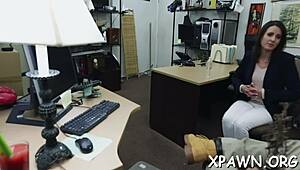 Shy Harlot Secretly Craves Rough Doggystyle In The Shop