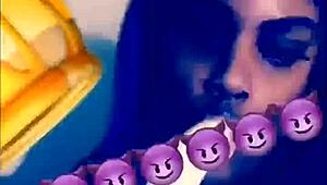 banana turns into throbbing cock for butta's sloppy deepthroat blowjob skills