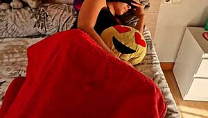 Naughty 18-Year-Old College Girl Stays in Bed After Party for Hard Fuck