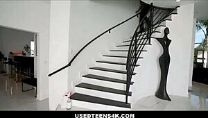 blonde teen lilly bell, wanna clean while elias cash freeuses your small tits?