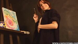 what hides beneath her lingerie before panties drop on that perfect shaved pussy close-up?