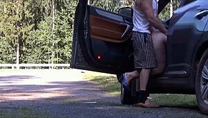 I fuckd that hot traveler on the road damn!!