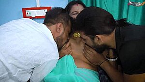 ओह गॉड देसी मल्लू भाभी दो देहाती लंडों से डबल पेनेट्रेशन थ्रीसम में जोरदार ठुकाई