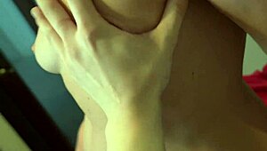 Housewife Bent Over Kitchen Counter for Quick Doggystyle Cumshot Facial