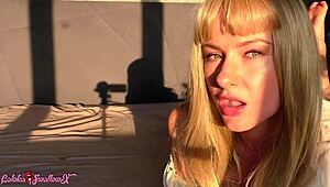 WILD MINX SUCKS TEACHER'S HUGE COCK AND SWALLOWS EVERY DROP!