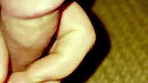 Watch my huge cock get rock hard up close in solo homemade pov jerk