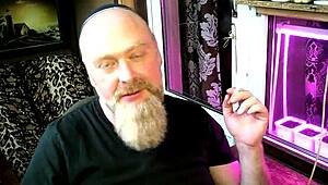 Crazy Russian Blonde Wife Strips Rips Clothes for Cougar Lap Dance Fuck