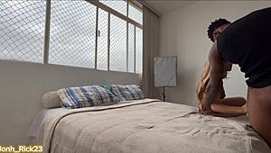 big black negao bareback fucks skinny brazilian whore's ass