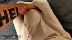 i pissed on my asian teen girlfriend with harsh spanking and rough sex