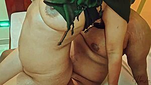 cheating wife craves boyfriend's cock over husband's bed romp