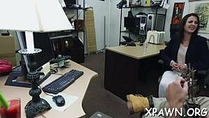 Shy Harlot Secretly Craves Rough Doggystyle In The Shop