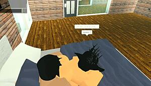 Intense Craving Takes Over While Devouring Her Juicy Ass in Roblox Session