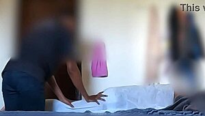 That handjob massage turned into a sticky mess real quick, part 2 gets even wilder.