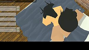 Intense Craving Takes Over While Devouring Her Juicy Ass in Roblox Session