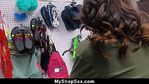 what if a tight teen shoplifter had to suck officer's cock bent over to escape trouble?