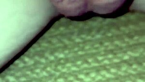 Watch my huge cock get rock hard up close in solo homemade pov jerk