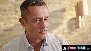 work meeting twists into double penetration pounding gorgeous alyssa bounty hard