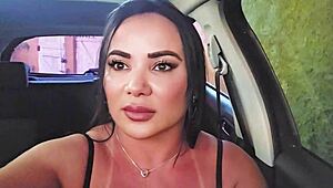 that slutty rideshare driver waiting for married teen in parking lot sex?