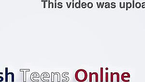 shy 18 year old brunette teases panties outdoors first orgasm closeup