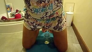 LOTS OF WETTING MYSELF IN LINGERIE WITH CRAZY TOY MASTURBATION ON BED