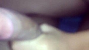 my wife drops to her knees for some casual oral fun right there