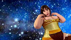 i'm granny slave princess leia gagging deep on darth vader's thick cougar cock