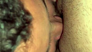 wife's huge clit gets sucked rich on camera as her wet vagina throbs