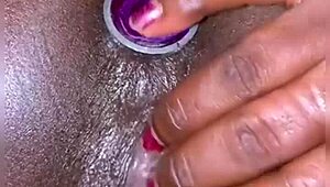 anal plug slips in easy, watch my pussy squirt wildly