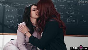 lesbian milf stepmom sneaks big ass teacher lickfest with stepsis 😍🍑👅