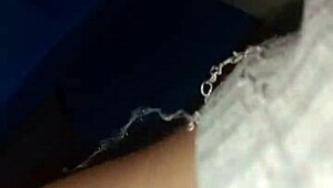 Intimate amateur couple sneaks sensual standing sex in the storage depot.