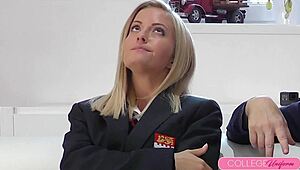 Damn, Sicilia's Blonde Tits Bounce Wild Riding Lover's Cock Post-Study!