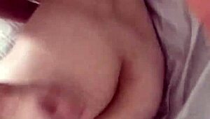girlfriend's shy blowjob and handjob, wanna feel her slutty lips?