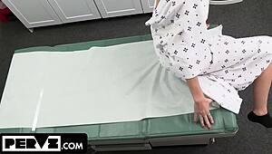 Irresistible Kyler Quinn Begs Kinky Doctor To Finger And Fuck Her Tight Pussy Hard