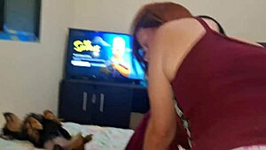 Stepbrother lies down but naughty redhead emo nerd sits on his cock instead of just sitting nicely?