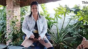 whoa 😲 what the hell just went down with that fat muscular babe fingering her sexy tattooed body?? 🤯