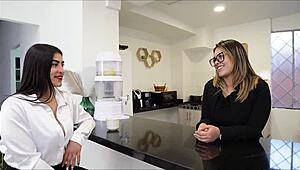 colombian slut karina miller rides best friend's husband cock deep... her wet pussy grips tight!