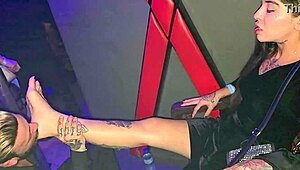 oh man i meant to say free foot fetish fun but with this pro at swing club real deal footage... barefoot gagging deepthroat 😩👣