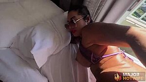 Busty thick milf Monica Santhiago's fat ass slammed by Rome Major's big black cock doggystyle 🍑🍆🔥