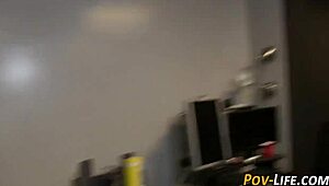 Busty Blonde Teen 18+ POV Blowjob Handjob Sucking Big Tits