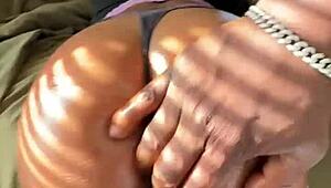 Str8rich Pounds Ebony Baddie's Wet Tight Creamy Pussy Doggystyle Bent Over