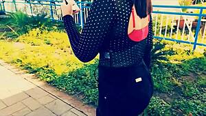 amateur latina big ass rides stranger cowgirl hard outdoors for quick cash sex