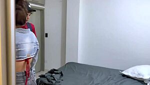 😈 sharing hotel room with busty stepmom leads to wild fucking fantasy fulfilled! 🔥