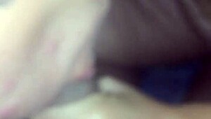 my wife drops to her knees for some casual oral fun right there