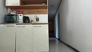 Almost caught fucking hubby's friend in the shower!