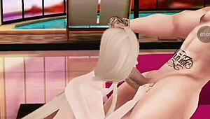 big tits milf licks shaved pussy till blonde bff squirts hard